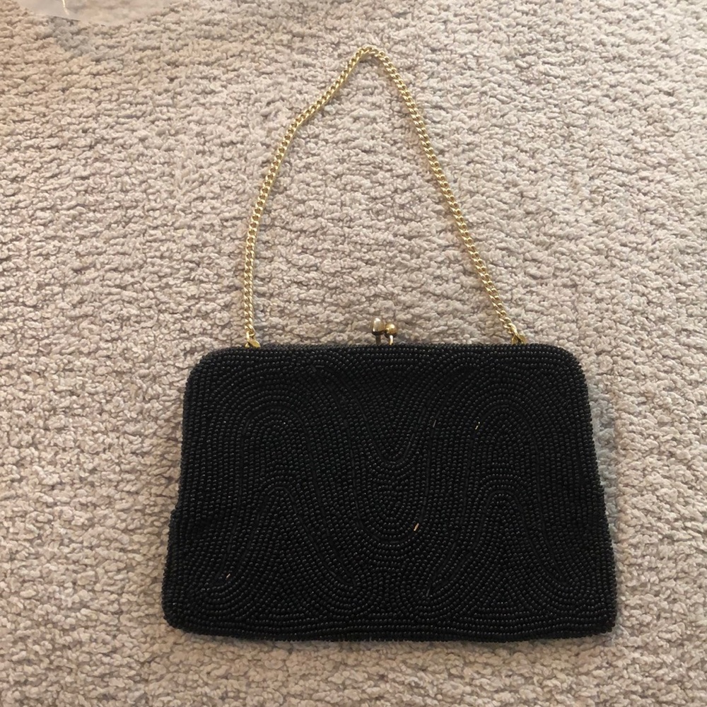 Vintage beaded bag (60s) / hand made in Japan